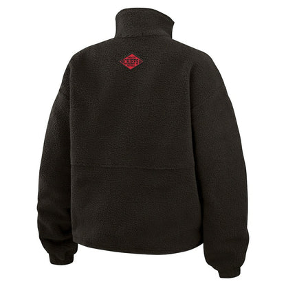 Kansas City Chiefs WEAR by Erin Andrews Women's Polar Fleece Half-Zip Jacket - Black online