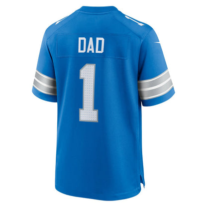 Number 1 Dad Detroit Lions Game Jersey - Blue | Nike for sale