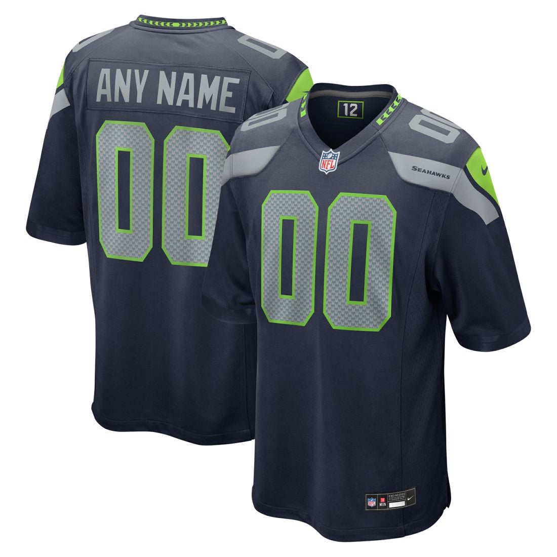 Seattle Seahawks Custom Game Jersey - College Navy | Nike online
