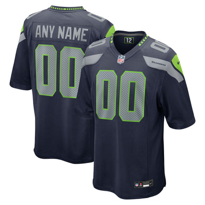 Seattle Seahawks Custom Game Jersey - College Navy | Nike online