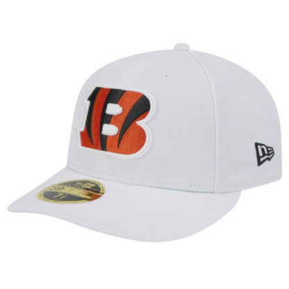 Cincinnati Bengals New Era Omaha Low Profile 59FIFTY Fitted Hat - White sale