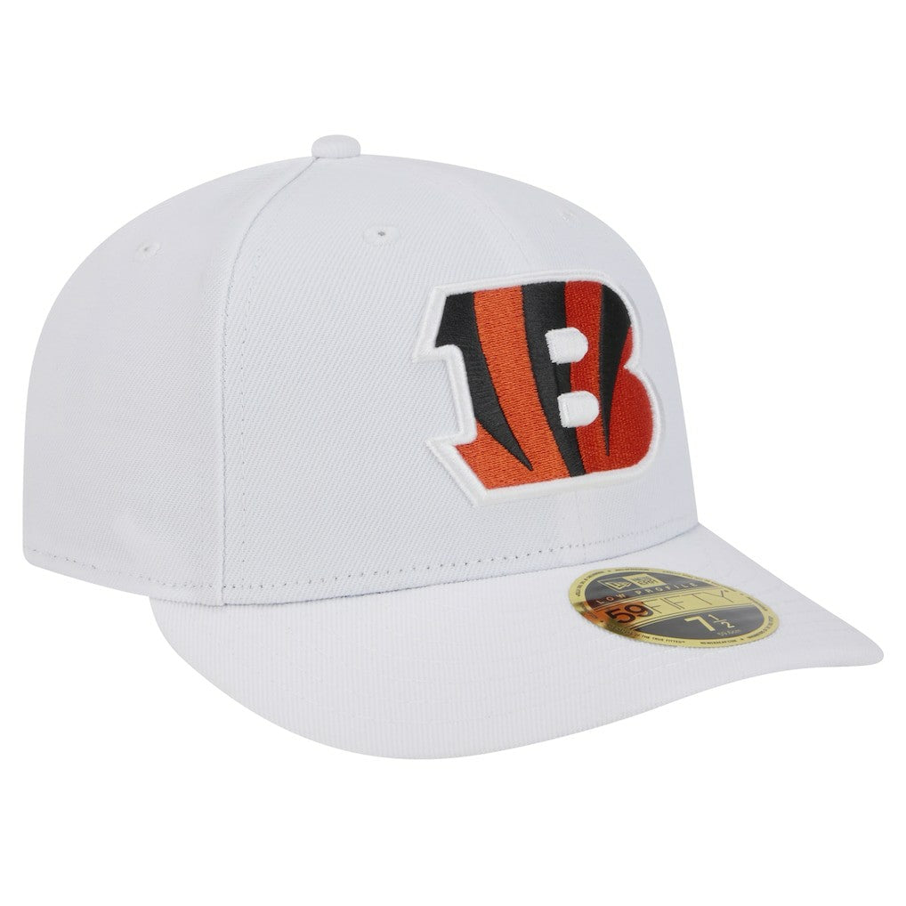 Cincinnati Bengals New Era Omaha Low Profile 59FIFTY Fitted Hat - White sale