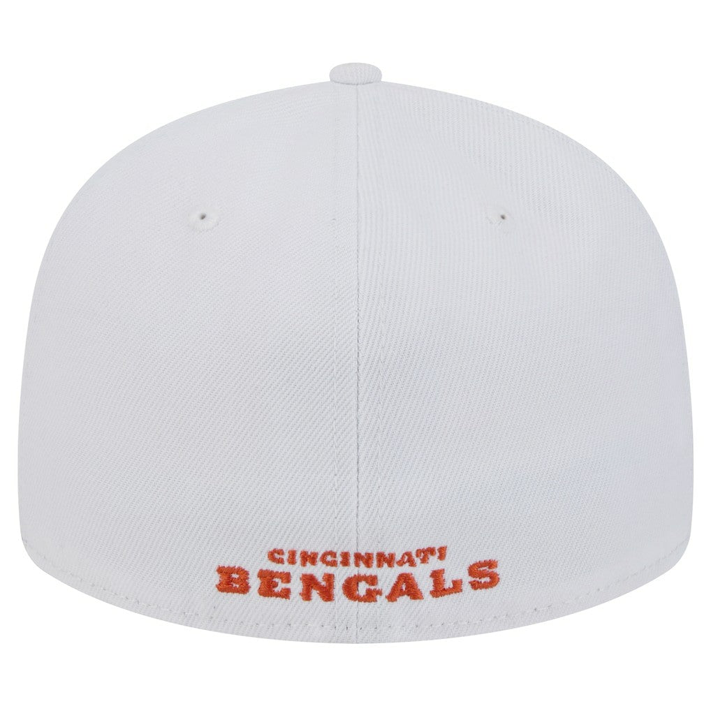 Cincinnati Bengals New Era Omaha Low Profile 59FIFTY Fitted Hat - White sale