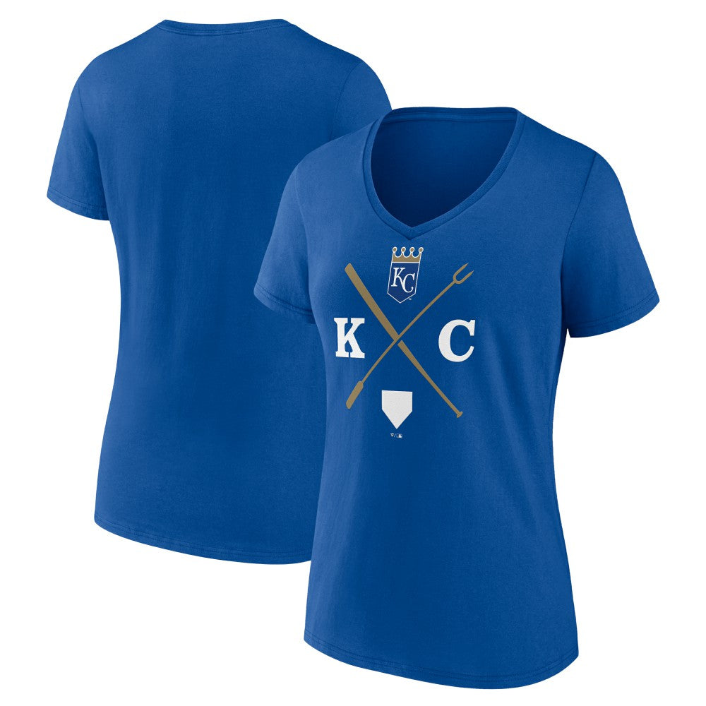Kansas City Royals Women's KC Local V-Neck T-Shirt - Royal