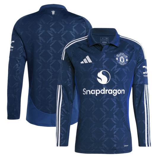 Manchester United 2024/25 Away Replica Long Sleeve Jersey - Navy | Adidas online