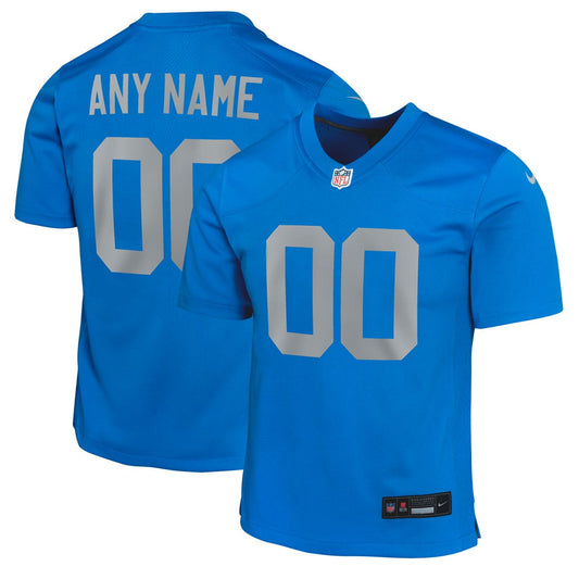 Detroit Lions Youth Alternate Custom Game Jersey - Blue | Nike sale