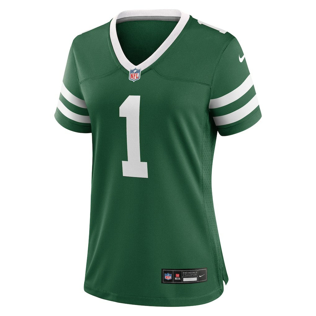 New York Jets Women's #1 Mom Game Jersey - Legacy Green | Nike on sale