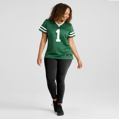 New York Jets Women's #1 Mom Game Jersey - Legacy Green | Nike on sale