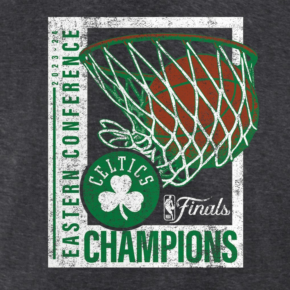 Boston Celtics 2024 Eastern Conference Champions Full Court Trap T-Shirt - Heather Charcoal | Fanatics sale