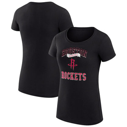 Houston Rockets G-III 4Her by Carl Banks Women's Super-Slim Fit Lightweight Team Logo T-Shirt - Black online