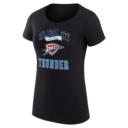 Oklahoma City Thunder G-III 4Her by Carl Banks Women's Super-Slim Fit Lightweight Team Logo T-Shirt - Black for sale