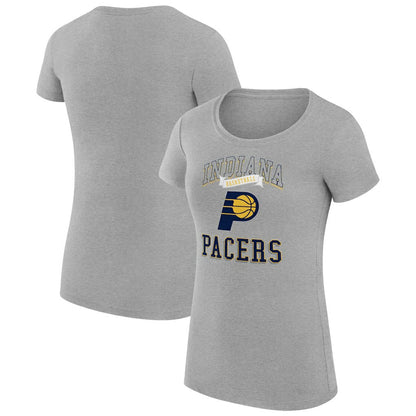Indiana Pacers G-III 4Her by Carl Banks Women's Super-Slim Fit Lightweight Team Logo T-Shirt - Heather Gray online