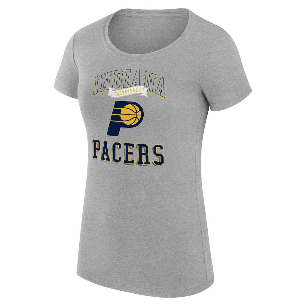 Indiana Pacers G-III 4Her by Carl Banks Women's Super-Slim Fit Lightweight Team Logo T-Shirt - Heather Gray online