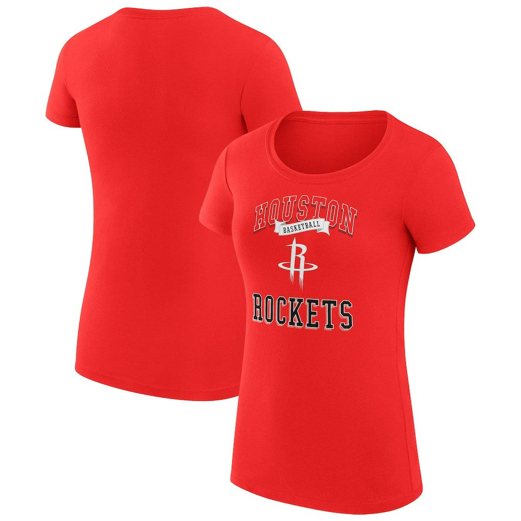 Houston Rockets G-III 4Her by Carl Banks Women's Super-Slim Fit Lightweight Team Logo T-Shirt - Red cheap