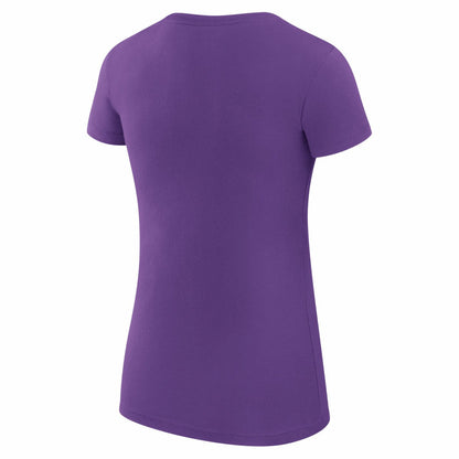 Los Angeles Lakers G-III 4Her by Carl Banks Women's Super-Slim Fit Lightweight Team Logo T-Shirt - Purple cheap