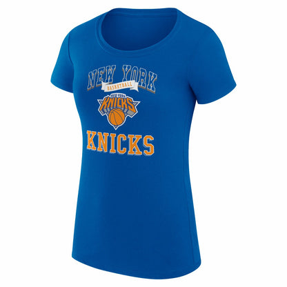 New York Knicks G-III 4Her by Carl Banks Women's Super-Slim Fit Lightweight Team Logo T-Shirt - Blue discount