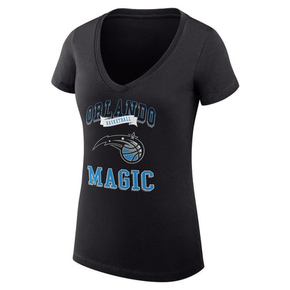Orlando Magic G-III 4Her by Carl Banks Women's Super-Slim Fit Lightweight Team Logo V-Neck T-Shirt - Black shop
