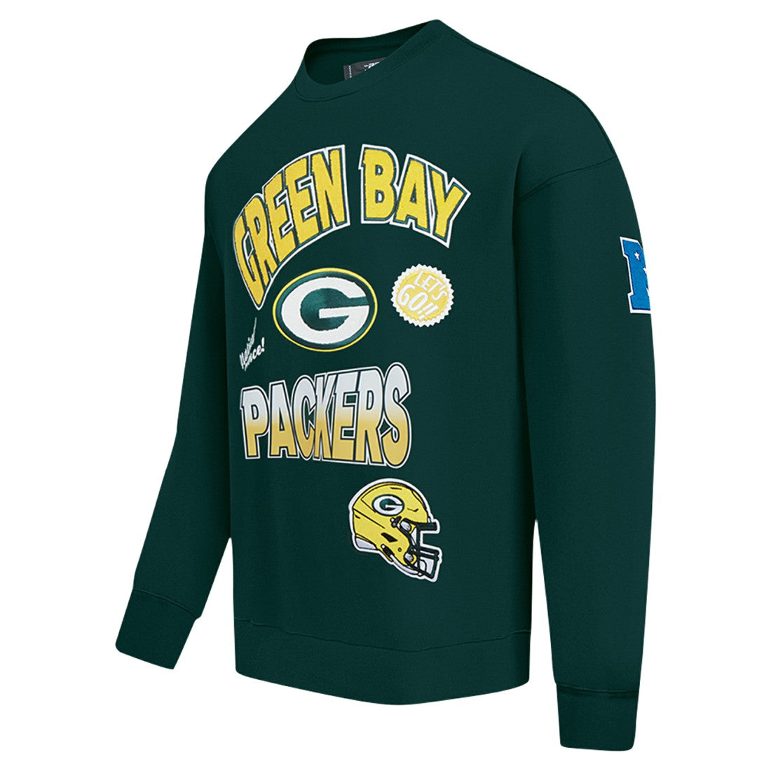 Green Bay Packers Pro Standard Turn It Up Drop Shoulder Pullover Sweatshirt - Green discount