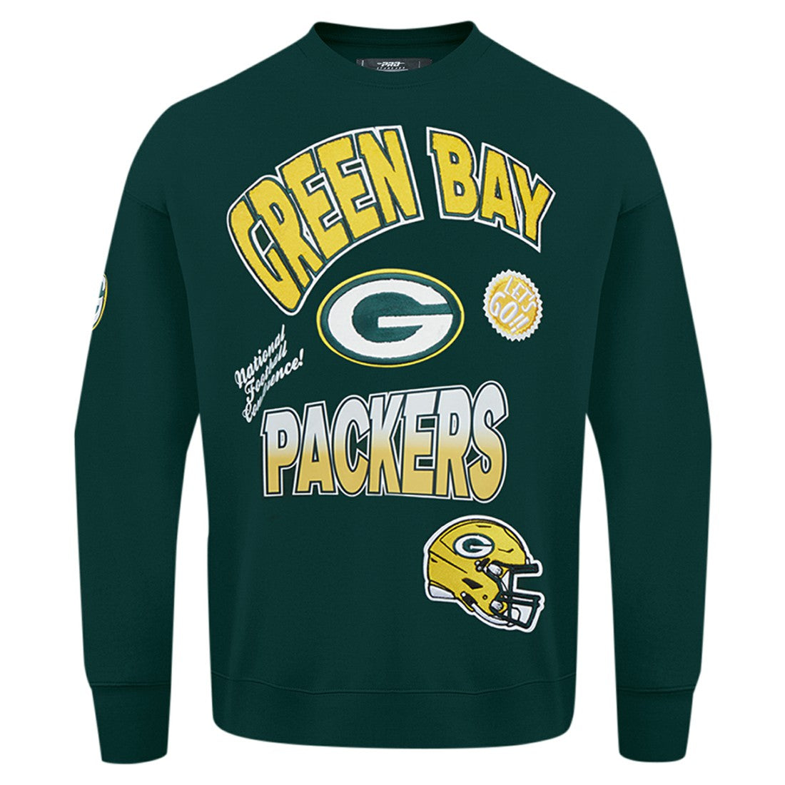 Green Bay Packers Pro Standard Turn It Up Drop Shoulder Pullover Sweatshirt - Green discount