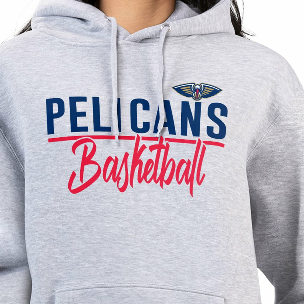New Orleans Pelicans G-III 4Her by Carl Banks Women's Graphics Fleece Pullover Hoodie - Heather Gray outlet