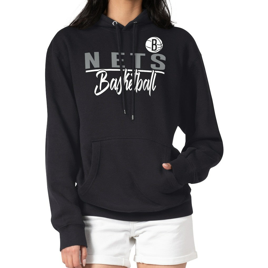 Brooklyn Nets G-III 4Her by Carl Banks Women's Graphics Fleece Pullover Hoodie - Black sale