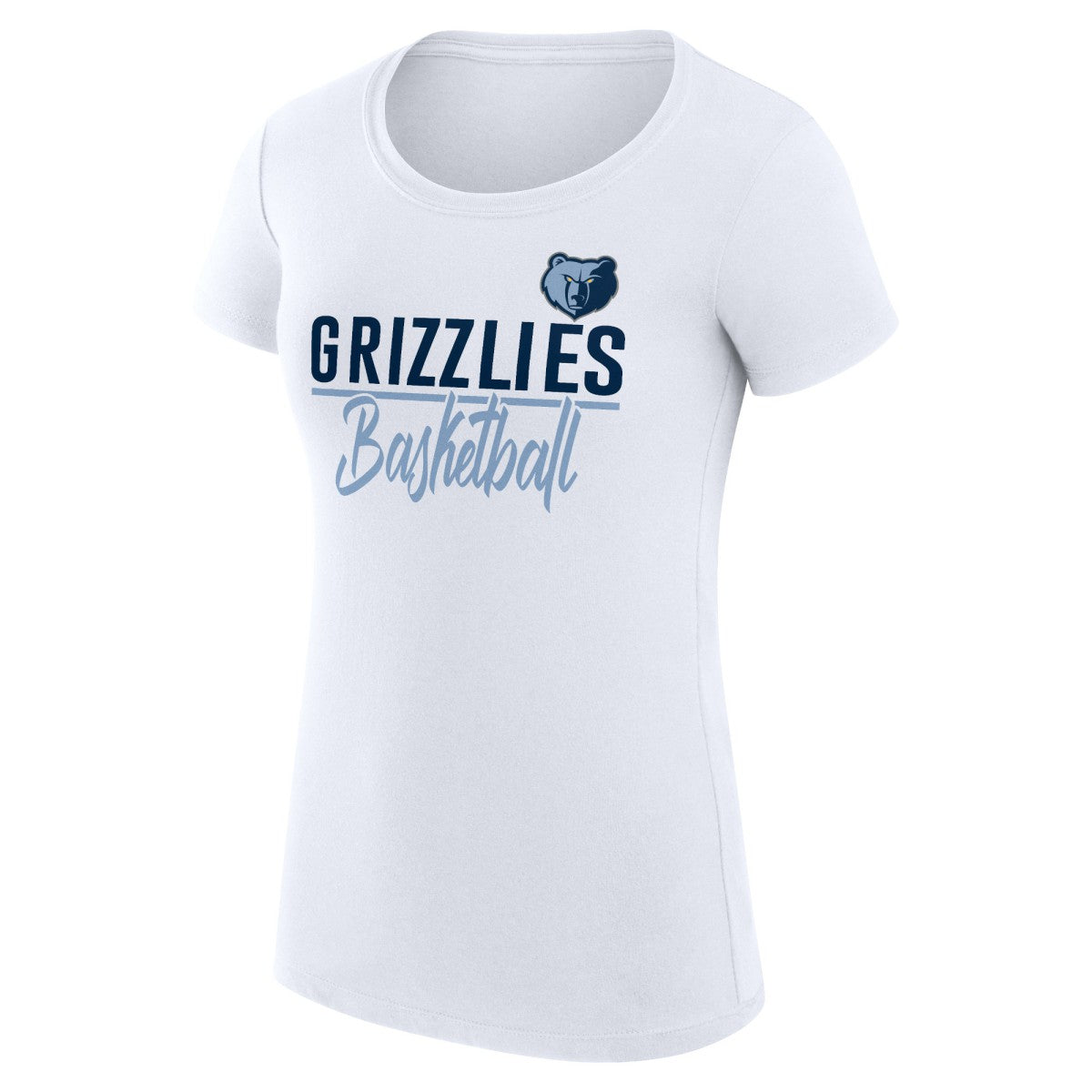Memphis Grizzlies G-III 4Her by Carl Banks Women's Super-Slim Fit Lightweight Team Sport V-Neck T-Shirt - White for sale