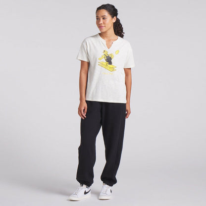 Green Bay Packers Women's Trick Play Slub Boxy T-Shirt - Cream discount