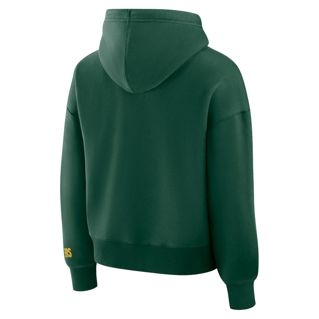 Green Bay Packers Women's Legacy Fleece Pullover Hoodie - Green outlet