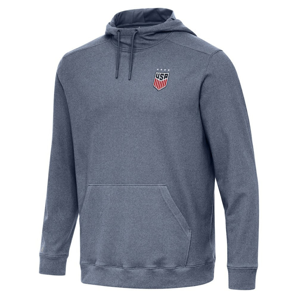 USWNT Antigua Cloud Pullover Hoodie - Heather Navy discount