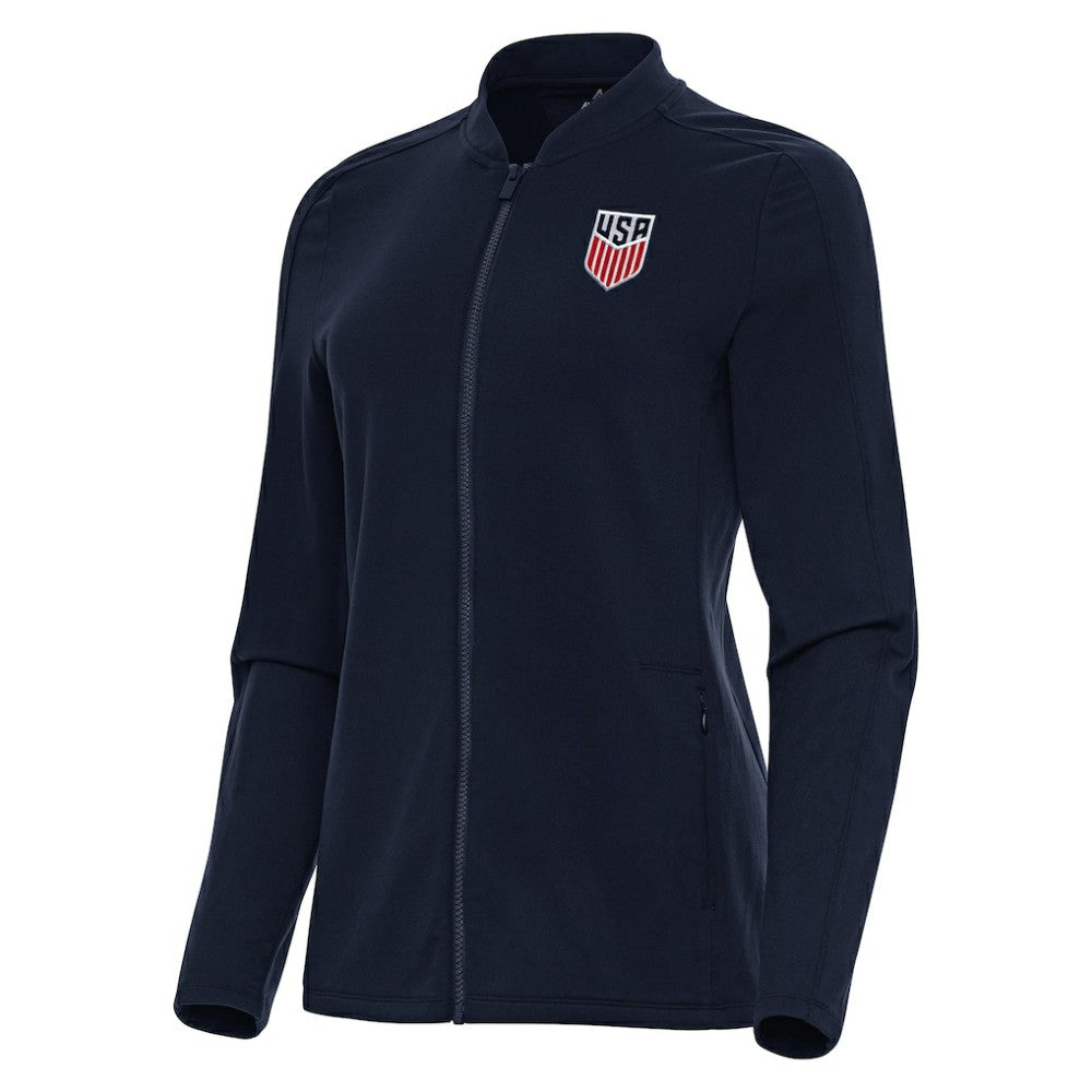USMNT Antigua Women's Continual Full-Zip Jacket - Navy cheap