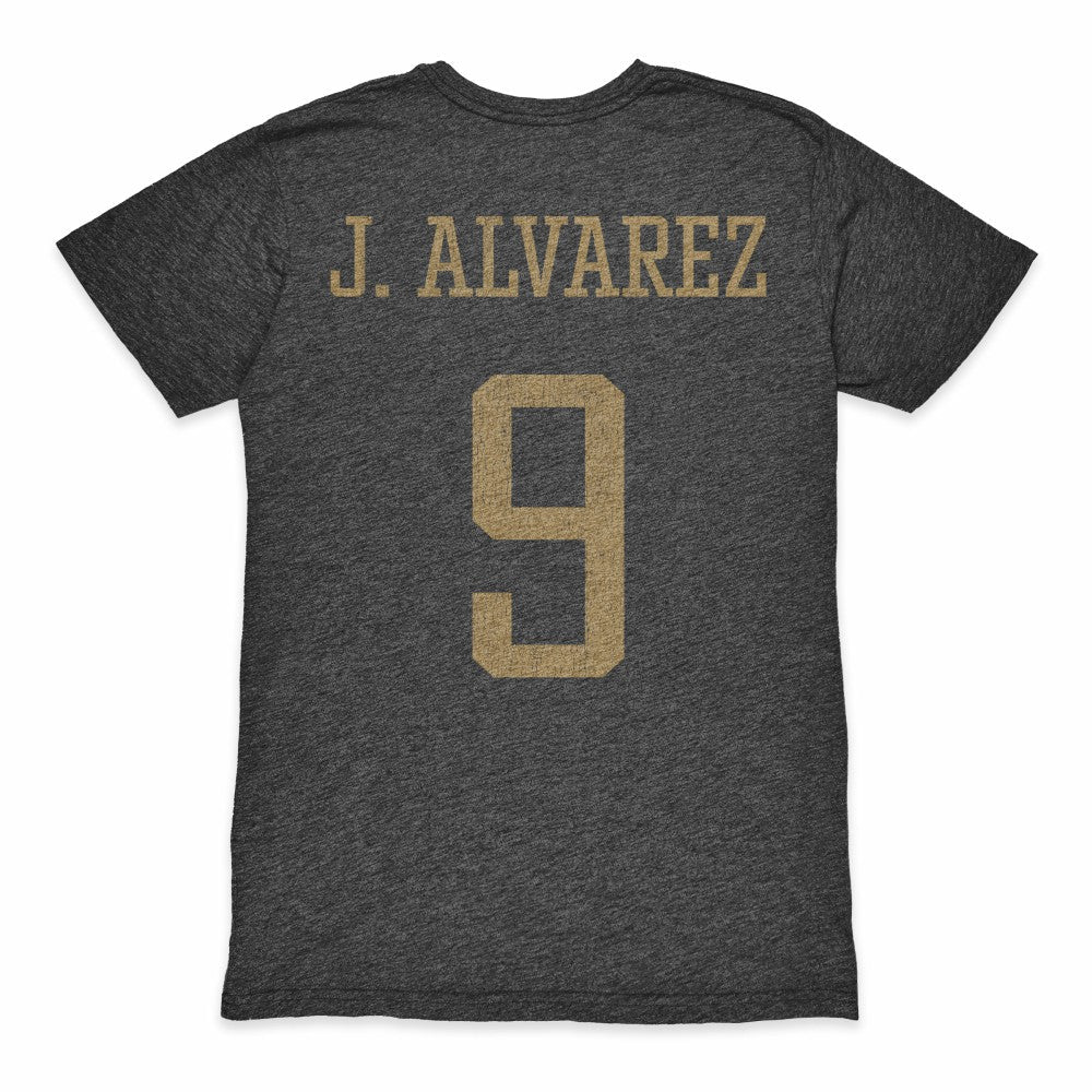 Julián Álvarez Argentina National Team 1863FC Player Retro Tri-Blend T-Shirt - Heather Black on sale