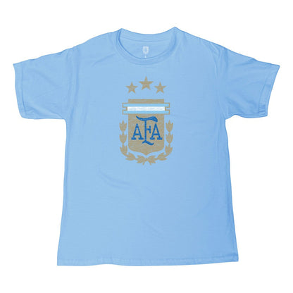 Argentina National Team 1863FC Youth Badge T-Shirt - Light Blue cheap