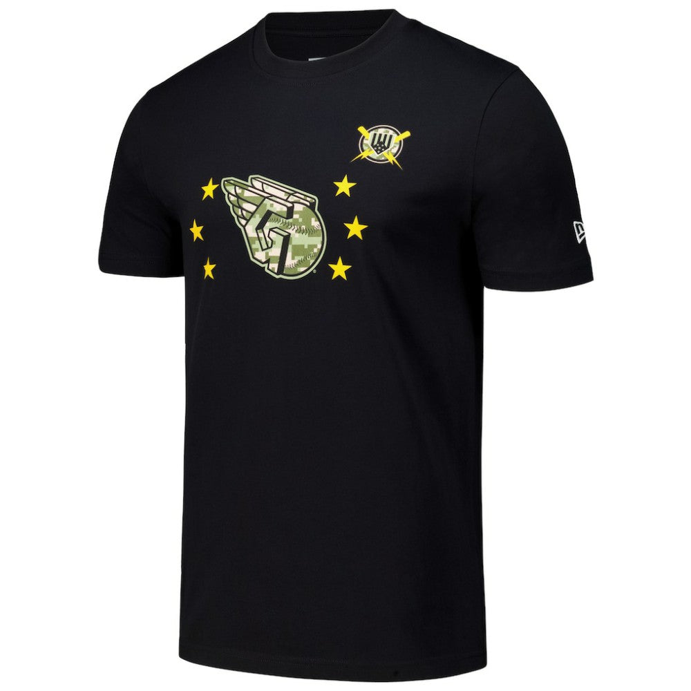 Cleveland Guardians 2024 Armed Forces Day T-Shirt - Black | New Era