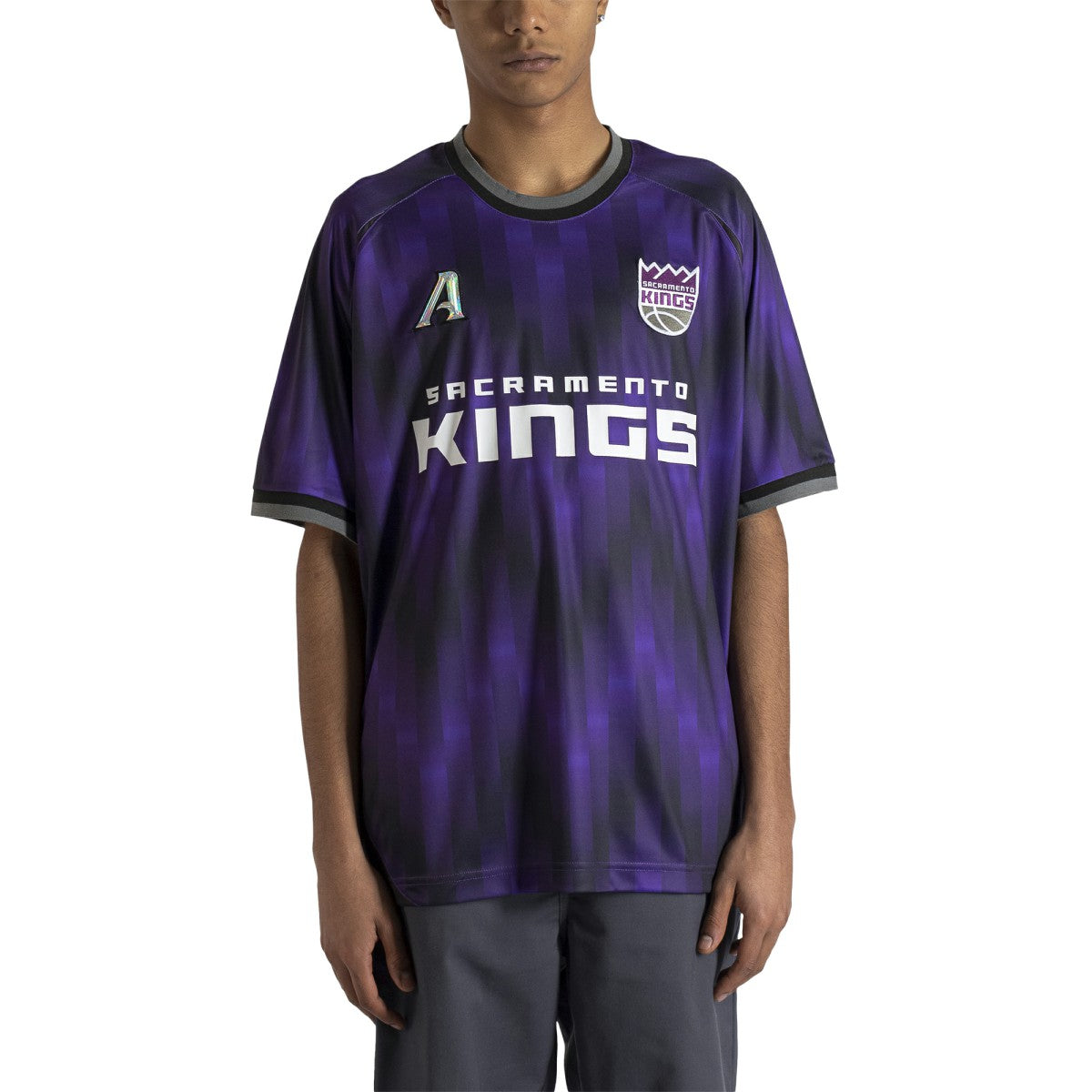 Sacramento Kings Authmade x NBA Soccer Kit Fashion Jersey - Purple cheap
