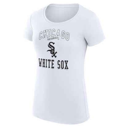 Chicago White Sox G-III 4Her by Carl Banks Women's Super-Slim Fit Lightweight Team Logo Graphic T-Shirt - White
