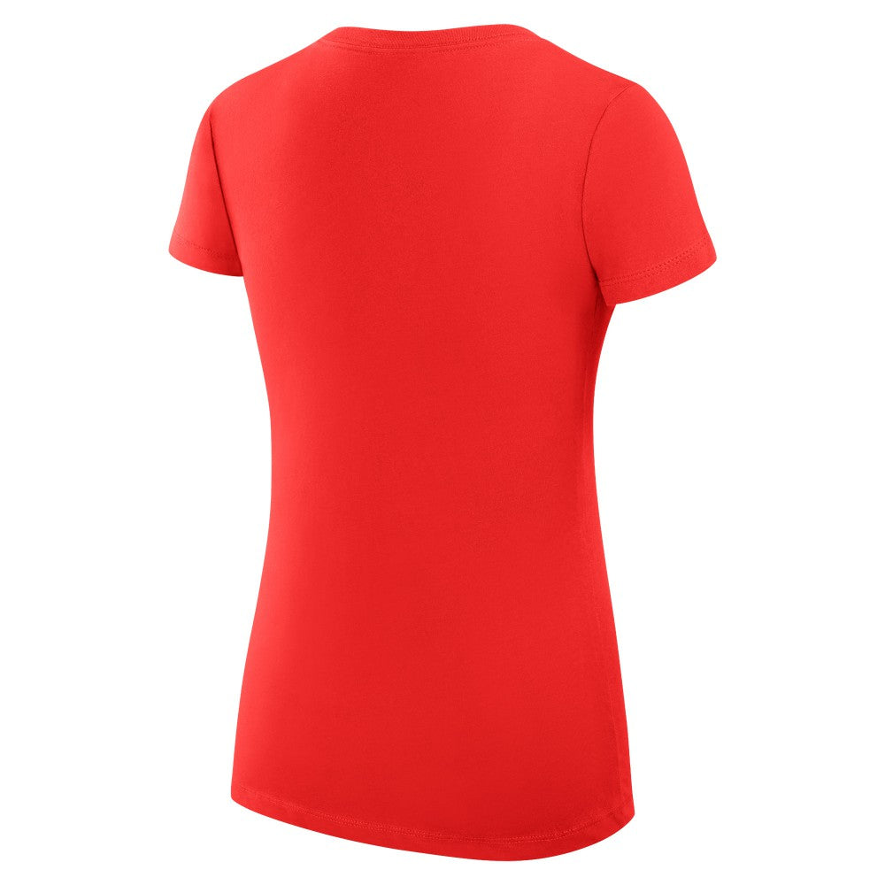 Minnesota Twins G-III 4Her by Carl Banks Women's Super-Slim Fit Lightweight Team Logo Graphic V-Neck T-Shirt - Red