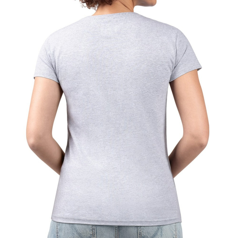 Seattle Mariners G-III 4Her by Carl Banks Women's Super-Slim Fit Lightweight Team Logo Graphic V-Neck T-Shirt - Heather Gray