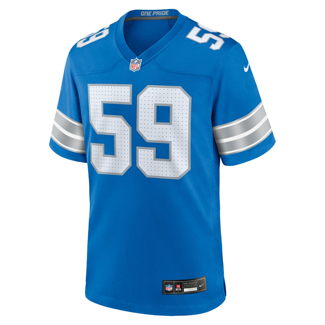 Giovanni Manu Detroit Lions Team Game Jersey - Blue | Nike outlet