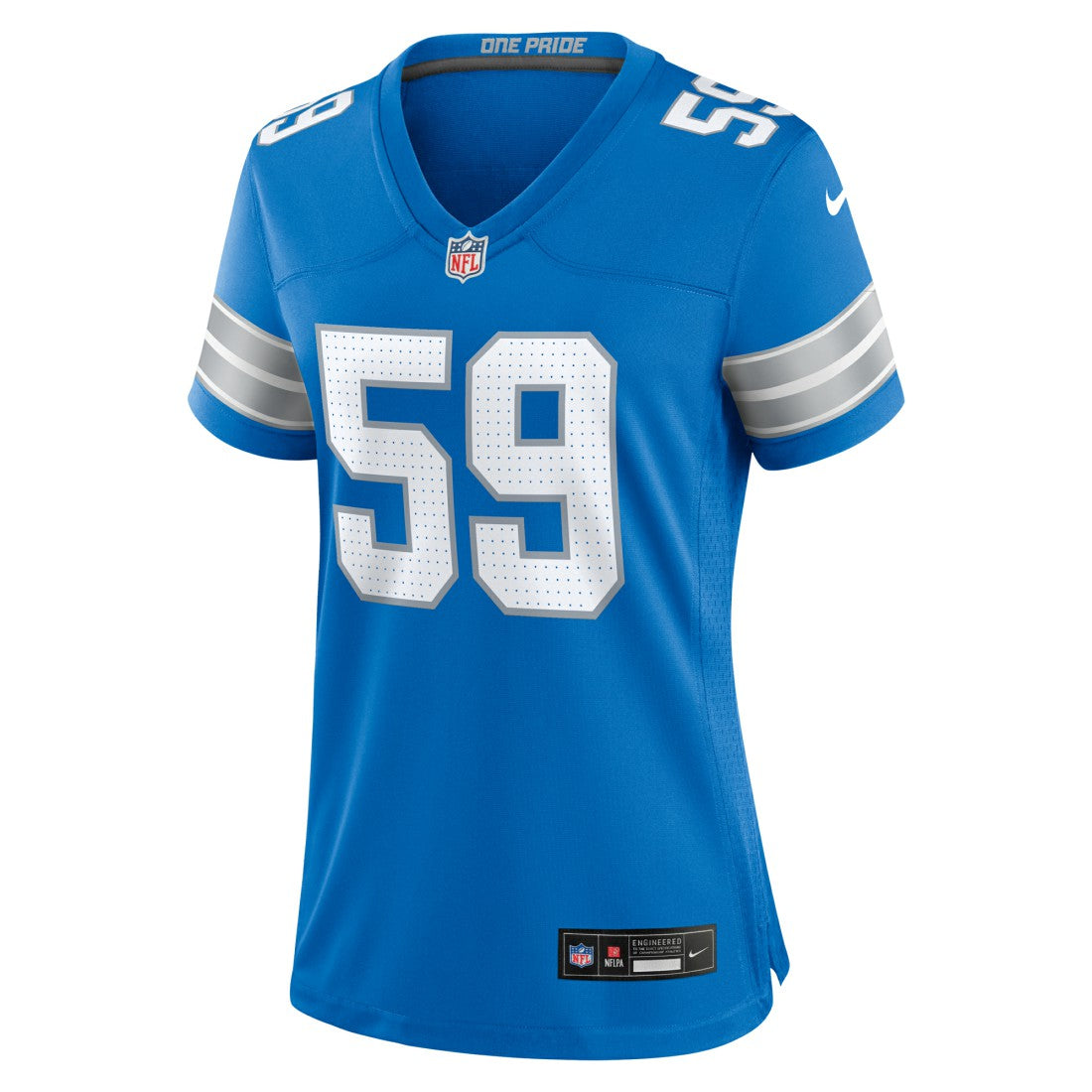 Giovanni Manu Detroit Lions Women's Team Game Jersey - Blue | Nike for sale