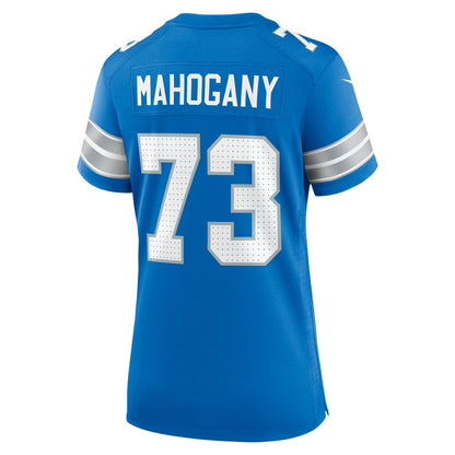 Christian Mahogany Detroit Lions Women's Team Game Jersey - Blue | Nike cheap