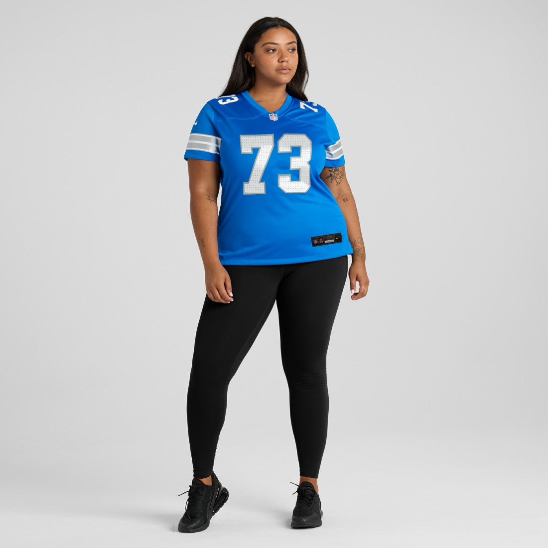 Christian Mahogany Detroit Lions Women's Team Game Jersey - Blue | Nike cheap