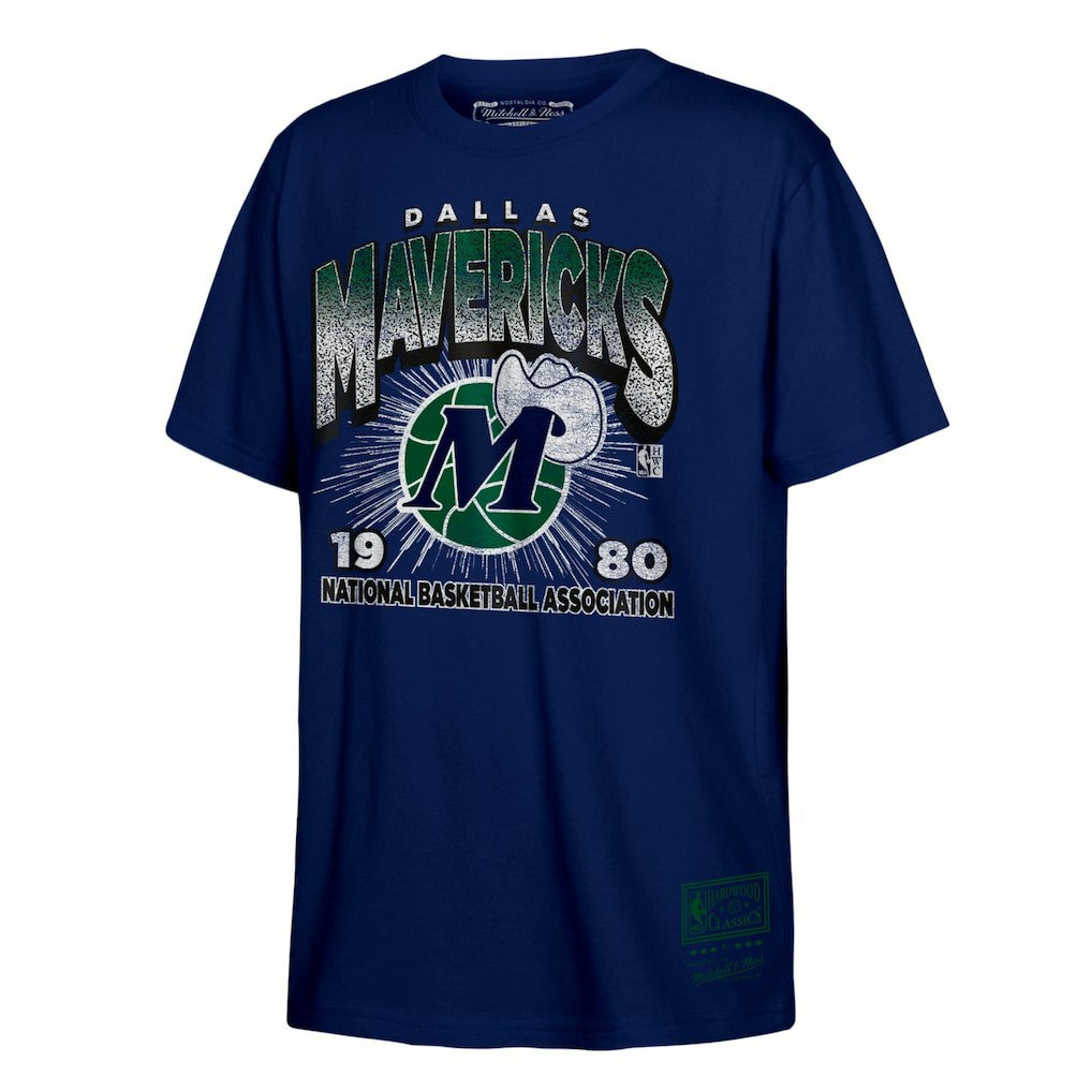 Dallas Mavericks Hardwood Classics Vintage Hoopster T-Shirt sale - Navy | Mitchell & Ness cheap
