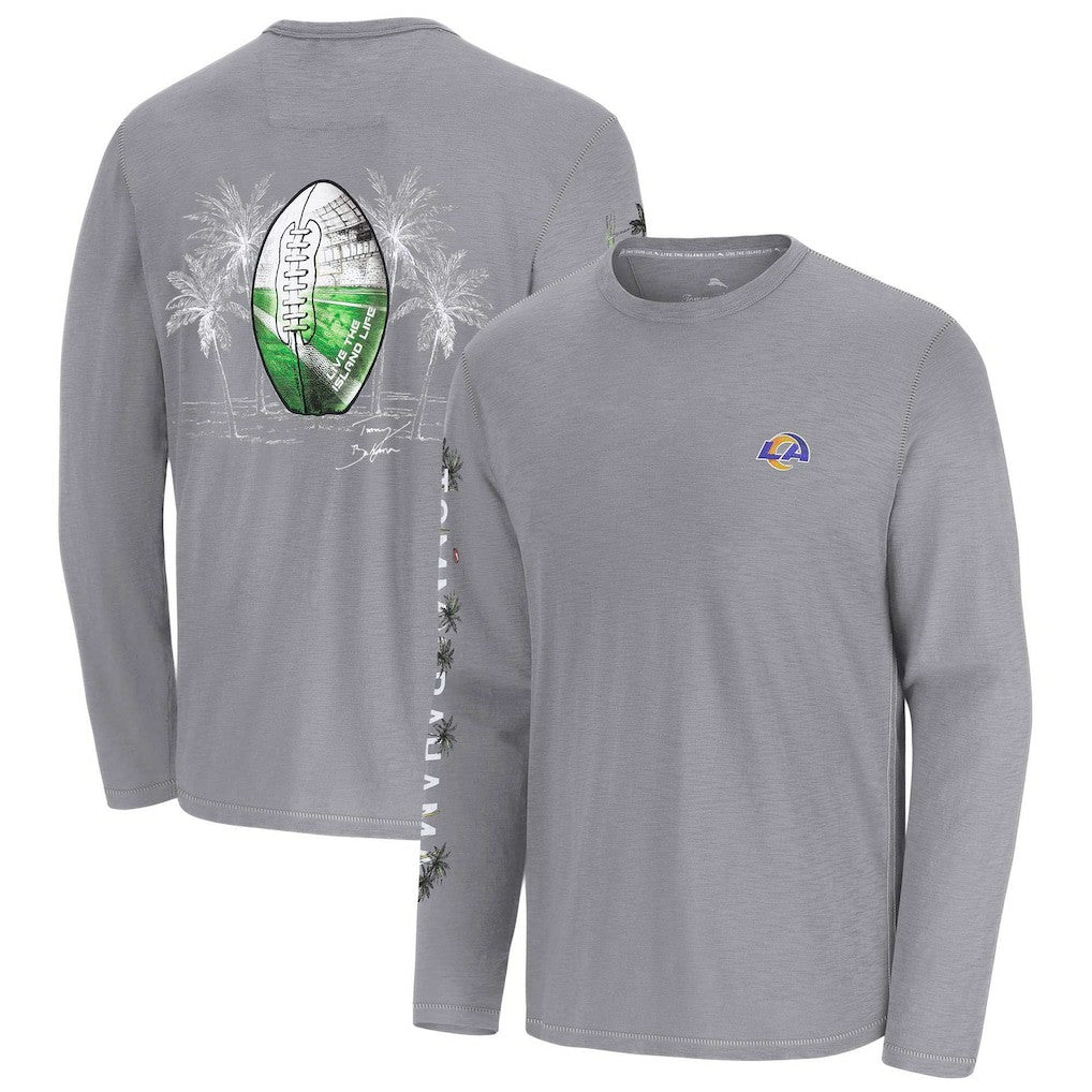 Los Angeles Rams Oasis Endzone Lux Long Sleeve T-Shirt - Gray discount