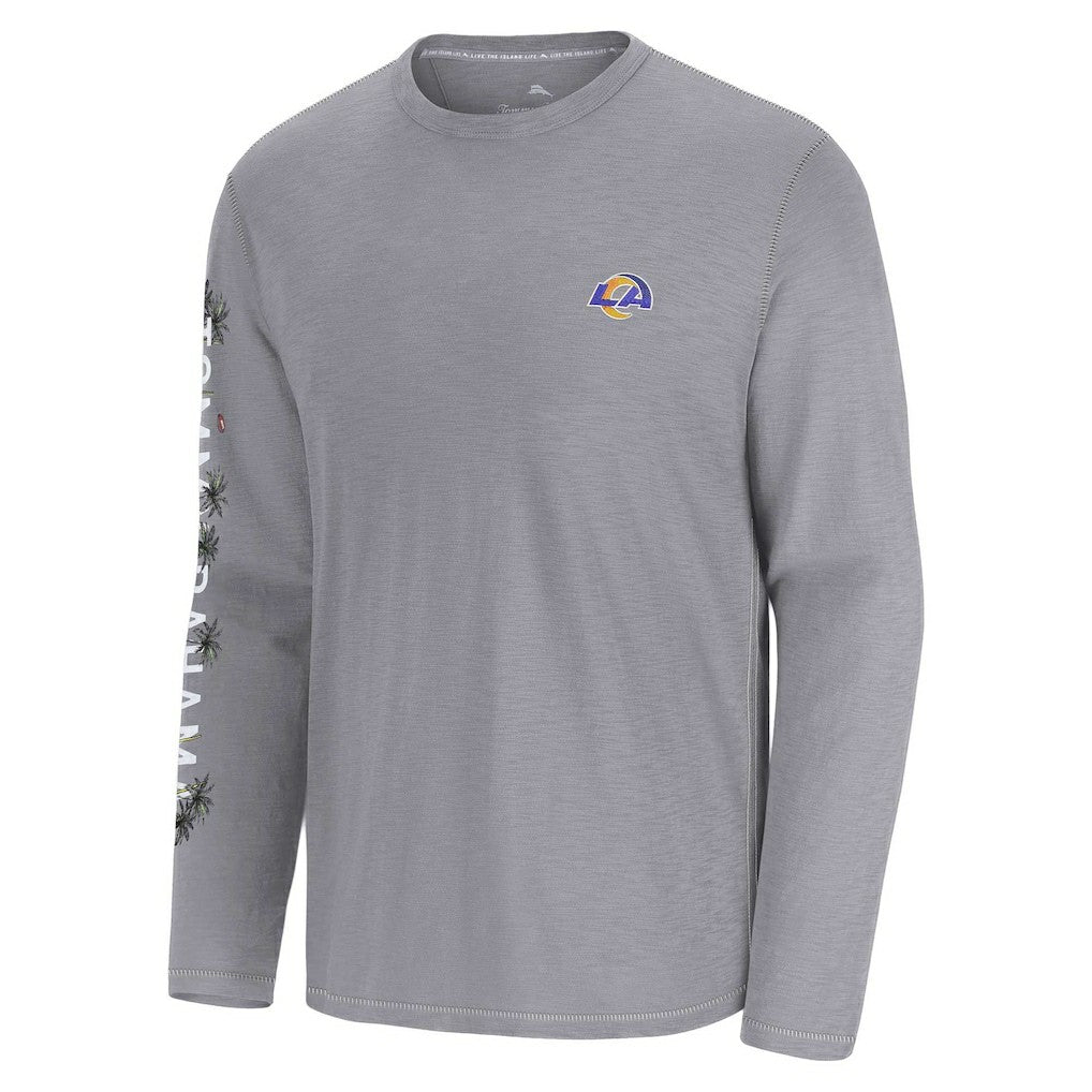 Los Angeles Rams Oasis Endzone Lux Long Sleeve T-Shirt - Gray discount