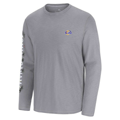 Los Angeles Rams Oasis Endzone Lux Long Sleeve T-Shirt - Gray discount