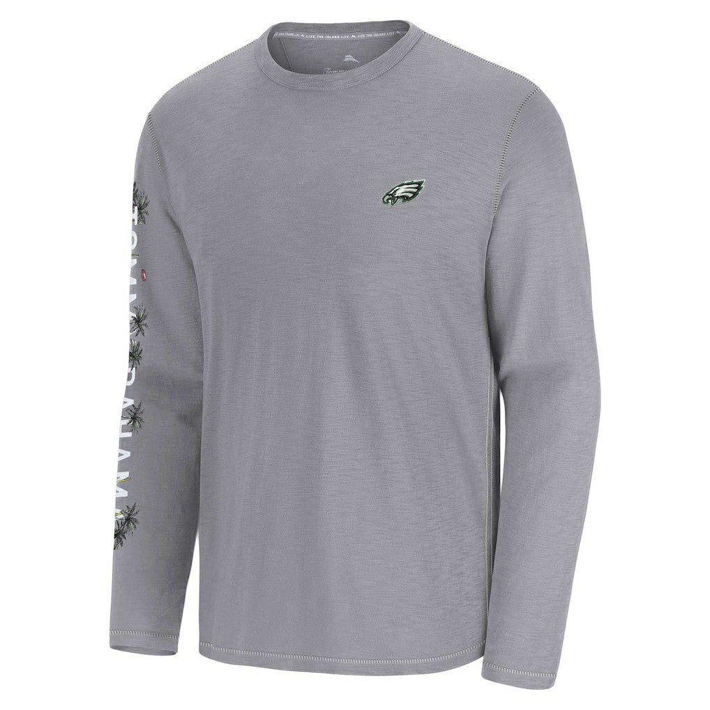 Philadelphia Eagles Oasis Endzone Lux Long Sleeve T-Shirt - Gray discount
