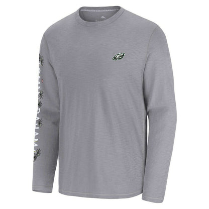 Philadelphia Eagles Oasis Endzone Lux Long Sleeve T-Shirt - Gray discount