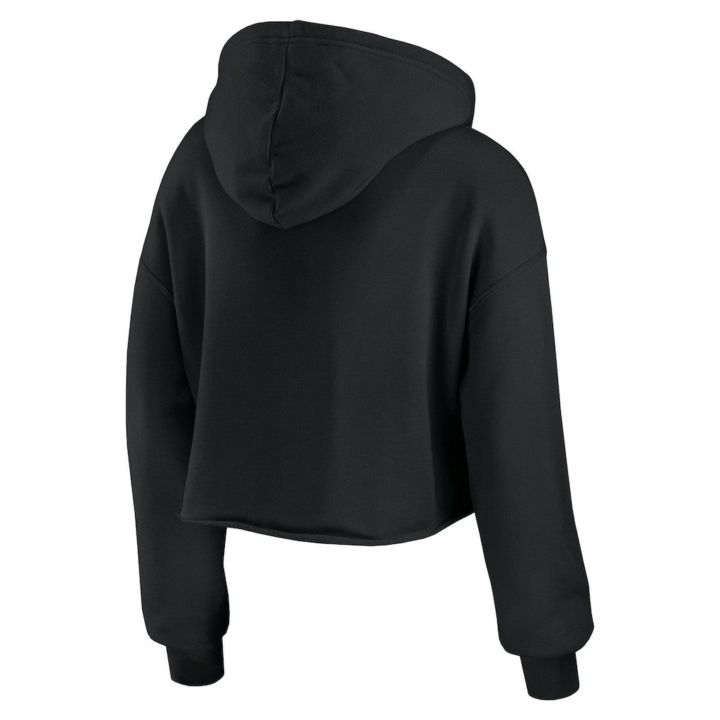 Indianapolis Colts WEAR by Erin Andrews Women's Prime Cropped Pullover Hoodie - Black outlet