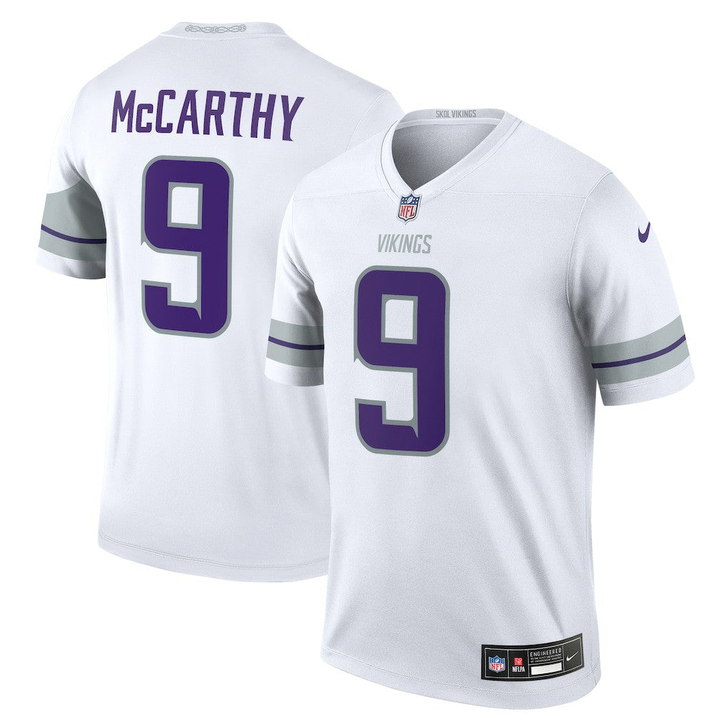 J.J. McCarthy Minnesota Vikings Legend Player Performance Top - White | Nike discount