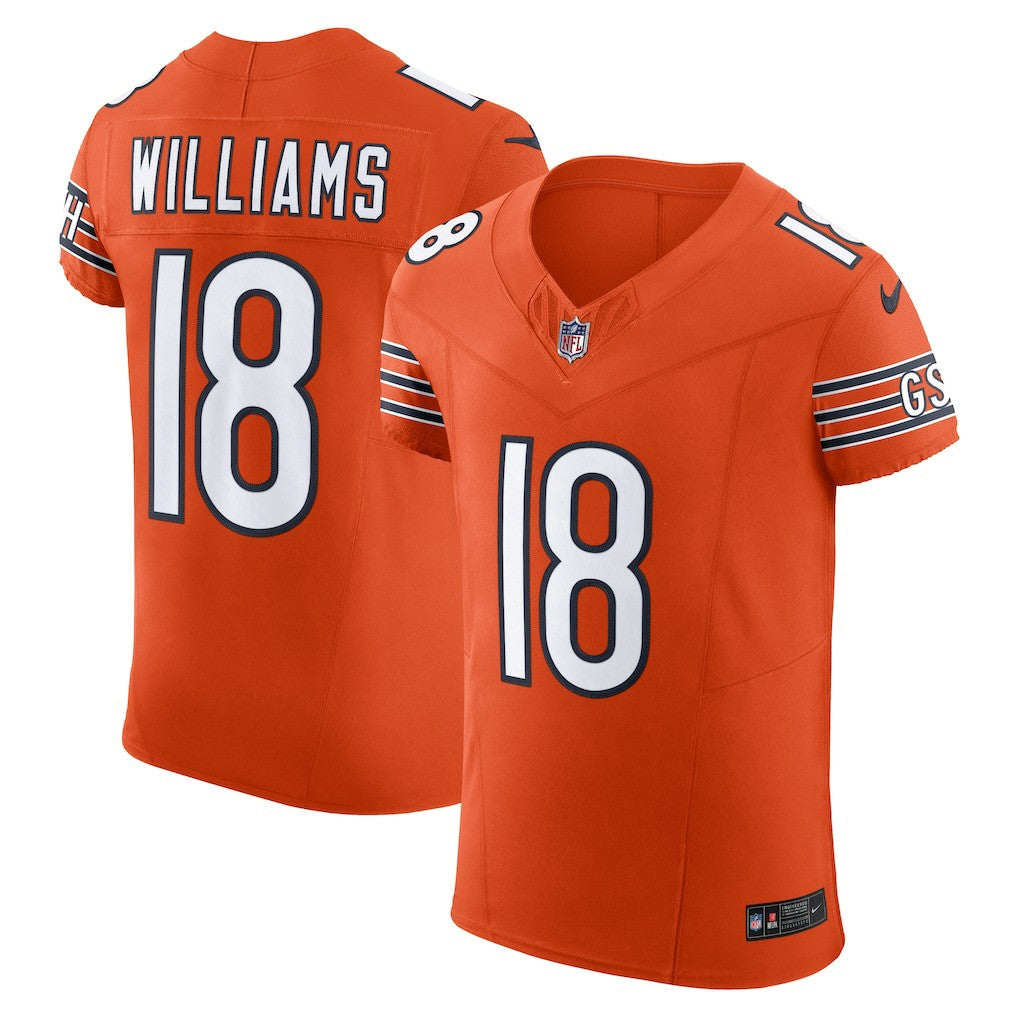 Caleb Williams Chicago Bears Alternate Vapor F.U.S.E. Elite Jersey - Orange | Nike outlet